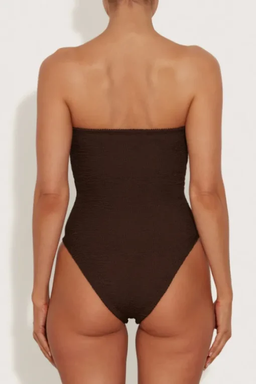 Alana Swim Metallic Chocolate