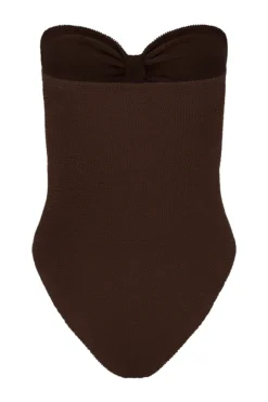 Alana Swim Metallic Chocolate