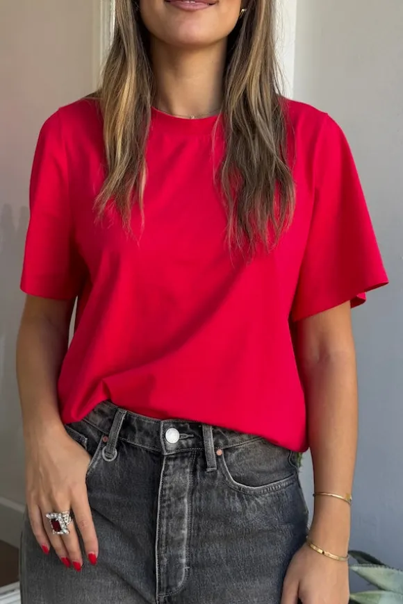 Boyfriend Tee Red