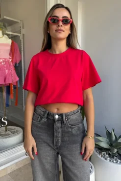 Boyfriend Tee Red
