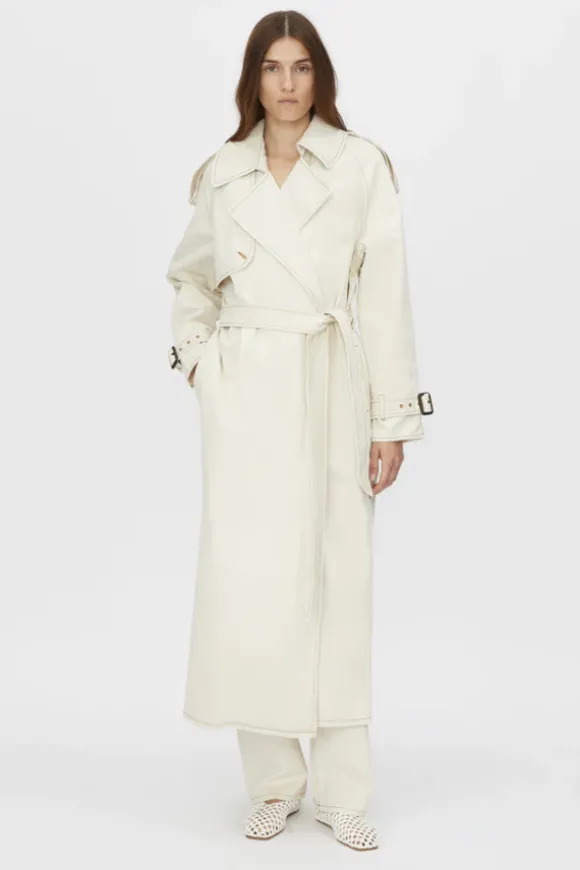 Calyx Denim Coat Light Stone Wash