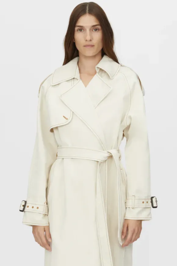 Calyx Denim Coat Light Stone Wash