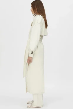 Calyx Denim Coat Light Stone Wash