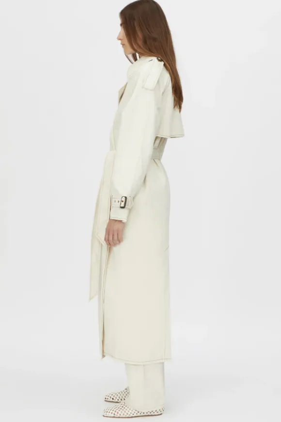 Calyx Denim Coat Light Stone Wash