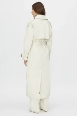 Calyx Denim Coat Light Stone Wash