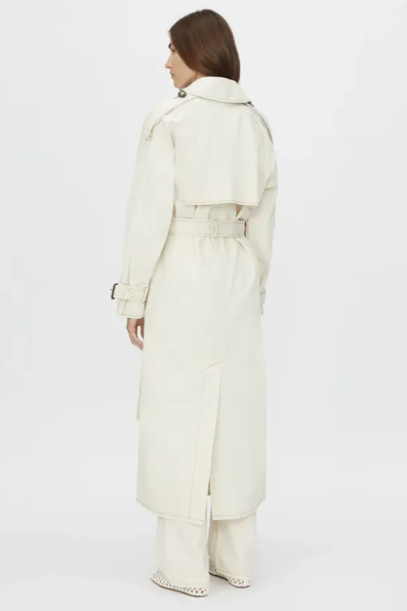 Calyx Denim Coat Light Stone Wash