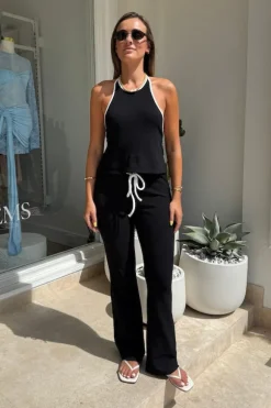 Charlie Pant Black/White