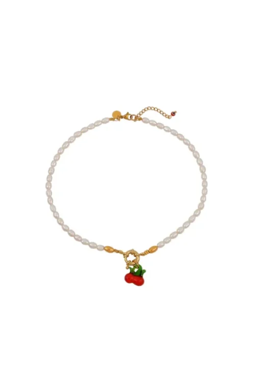 Cherry Ice Cream Smile Necklace