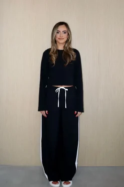 Claudia Long Sleeve Top Black