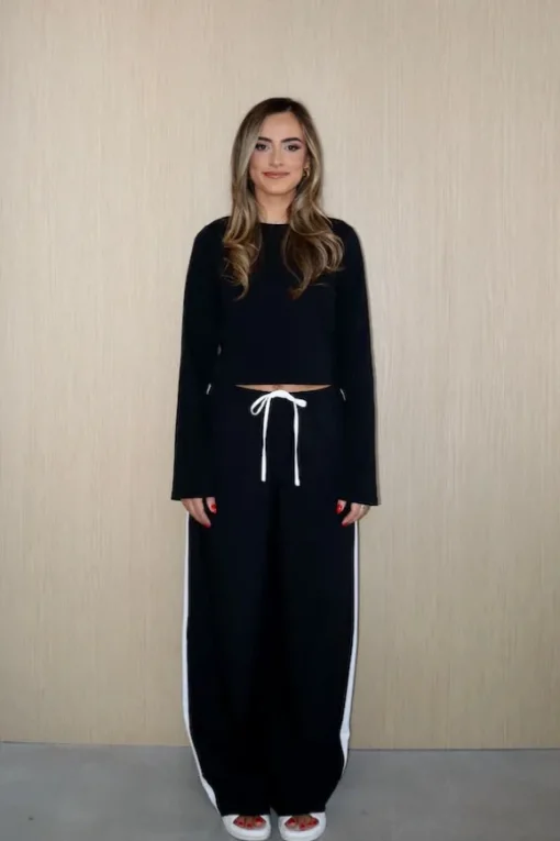 Claudia Long Sleeve Top Black