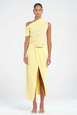 Cleo One Shoulder Maxi Dress Butter