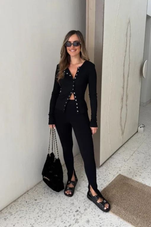 Cooper Long Sleeve Top Black