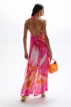 Coral Drape Top Wildflower