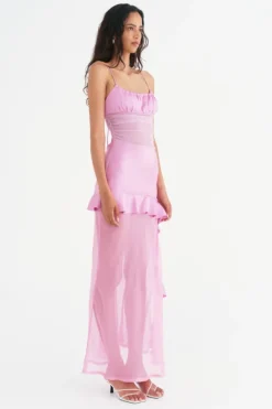 Delilah Maxi Dress Bubblegum