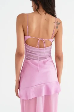 Delilah Maxi Dress Bubblegum