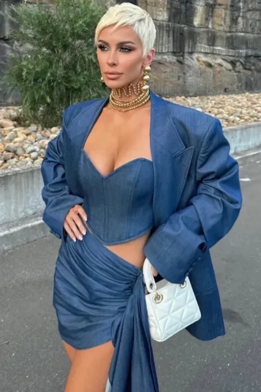 Denim Corset
