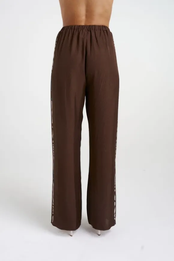 Elastic Pants With Stripe Nautilus Stripe