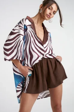 Elastic Pants With Stripe Nautilus Stripe