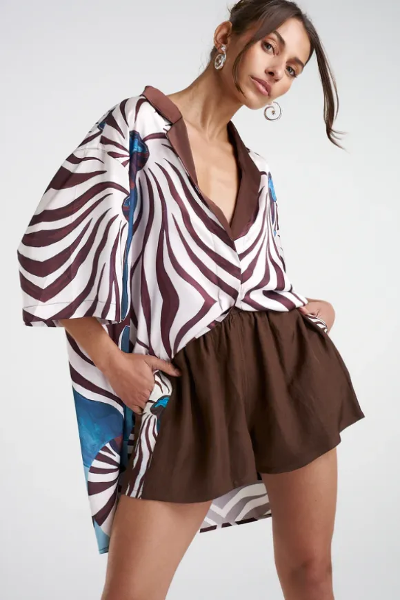 Elastic Pants With Stripe Nautilus Stripe