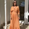 Eleni Dress Apricot