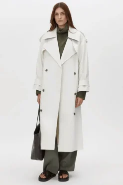 Elysian Trench Coat Alabaster