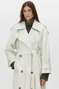 Elysian Trench Coat Alabaster
