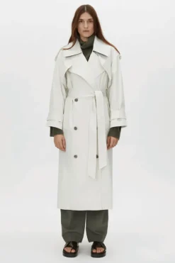 Elysian Trench Coat Alabaster