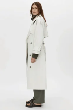 Elysian Trench Coat Alabaster