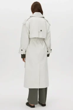 Elysian Trench Coat Alabaster