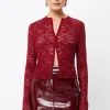 Fervour Cardigan Crimson