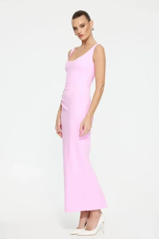 Gabel Midi Dress Taffy Pink