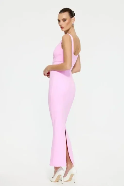 Gabel Midi Dress Taffy Pink