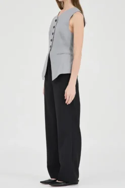 Gia Vest Top Grey Marle