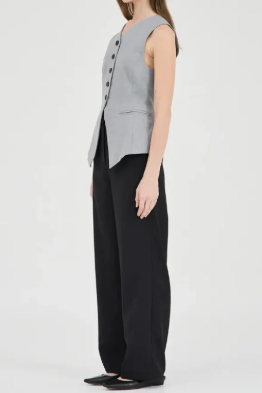 Gia Vest Top Grey Marle