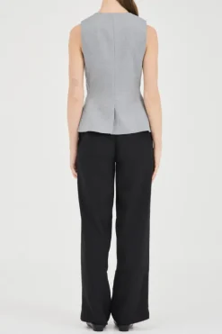 Gia Vest Top Grey Marle