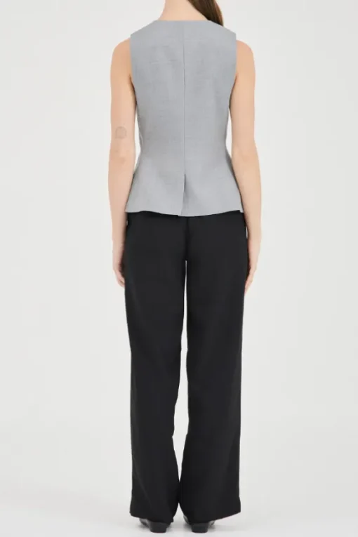 Gia Vest Top Grey Marle