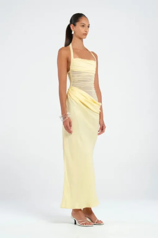 Gina Halter Dress Yellow