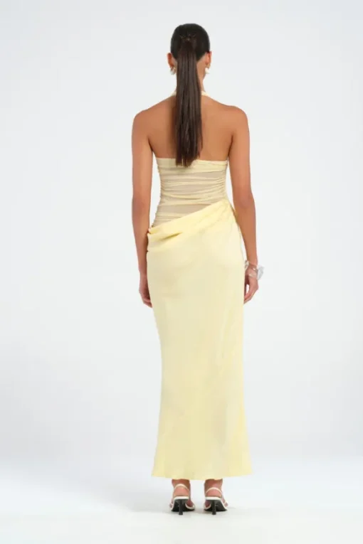 Gina Halter Dress Yellow