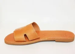 H Sandals Tan