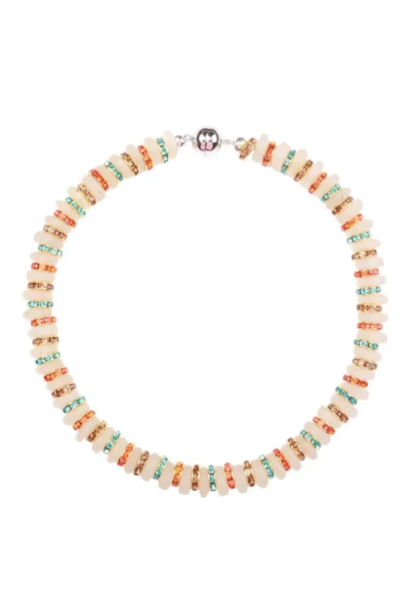 Heron Glass Necklace Multi