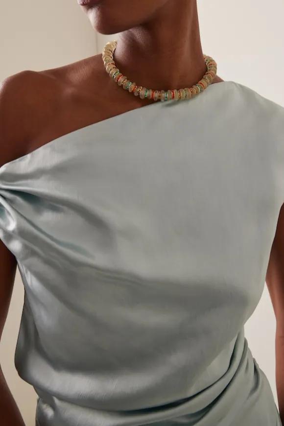 Heron Glass Necklace Multi