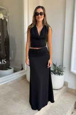 Hunter Maxi Skirt Black