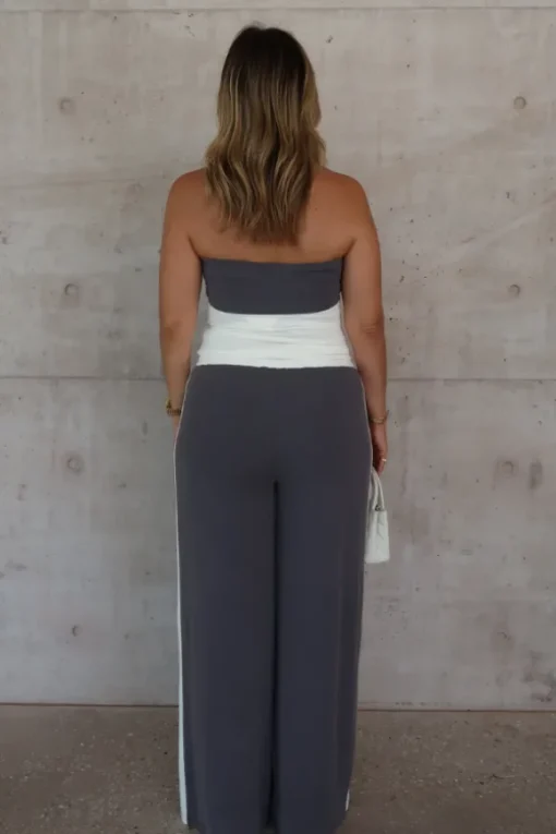 Hunter Tube Top Steel/White