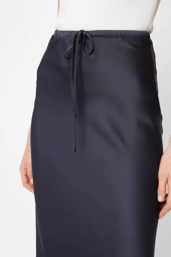 Illusion Midi Skirt Slate