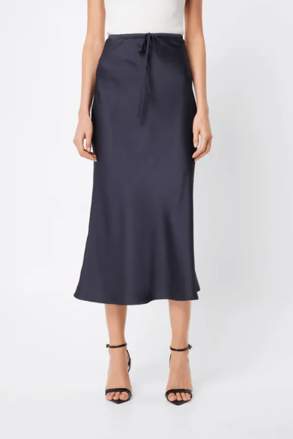 Illusion Midi Skirt Slate