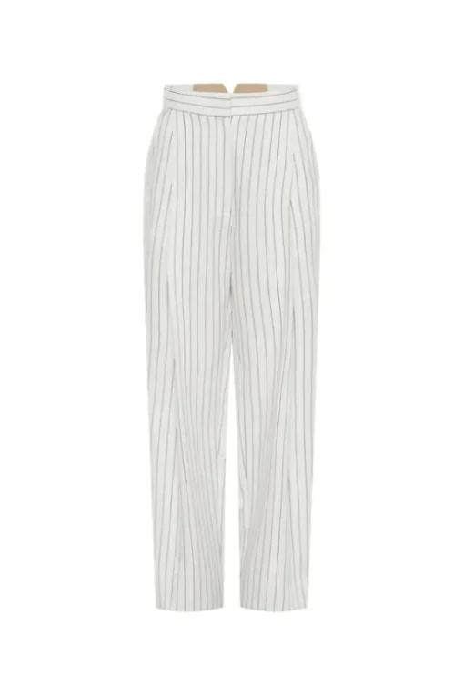 Jagger Trouser White Pinstripe