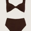 Jamie Bikini Metallic Chocolate