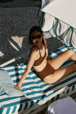 Jamie Bikini Metallic Chocolate