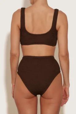 Jamie Bikini Metallic Chocolate