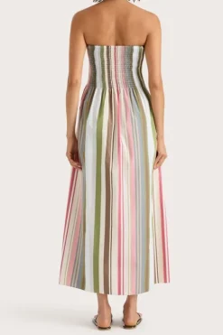 Jamie Midi Dress Meleu Stripe Multi